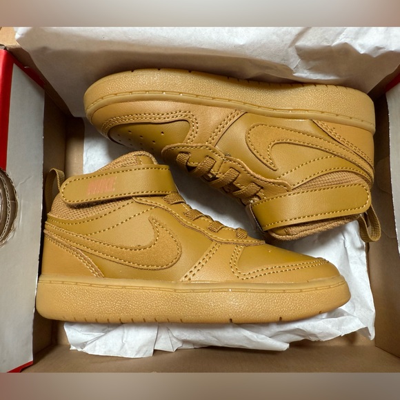 Nike Court Borough Mid 2 Toddler Sneaker - Picture 1 of 5